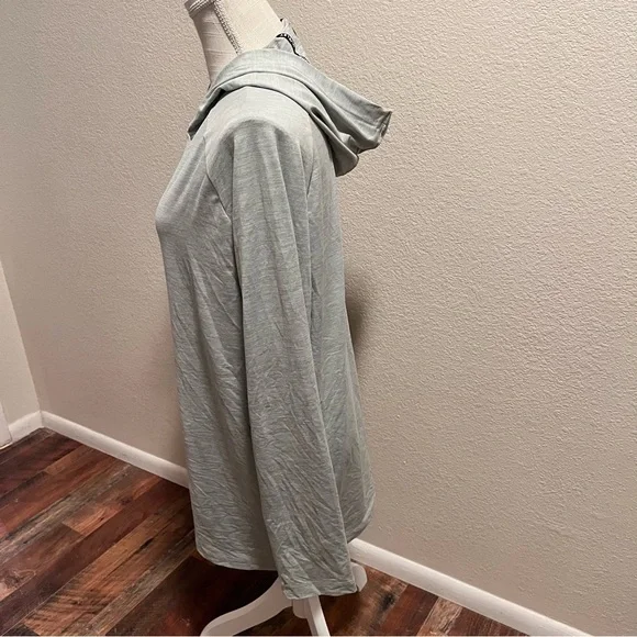 Hurley Light Gray Lightweight Performance Hoodie - Size Large - Picture 6 of 10